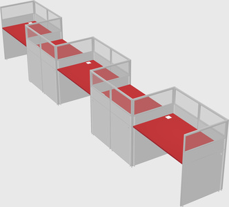 Rectangular cubicles