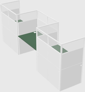 Rectangular cubicles