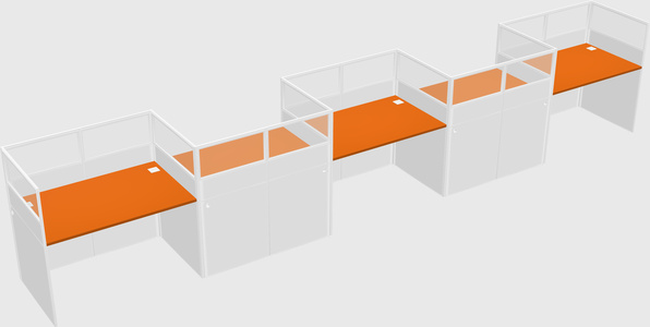 Rectangular cubicles