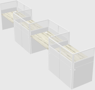 Rectangular cubicles