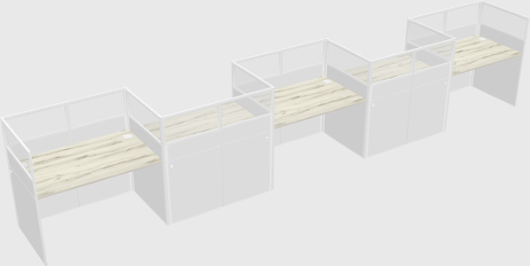 Rectangular cubicles