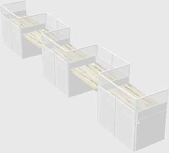 Rectangular cubicles