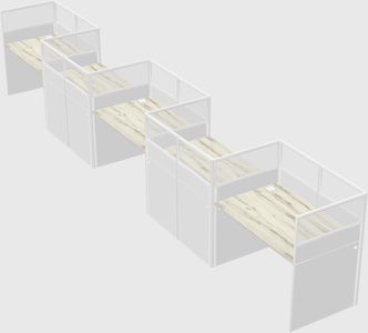 Rectangular cubicles