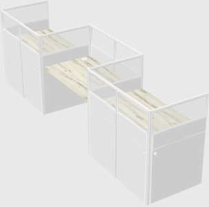 Rectangular cubicles