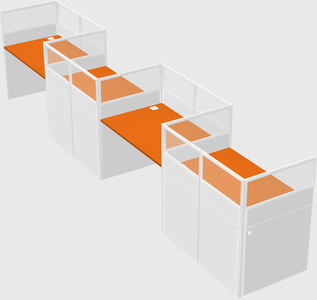 Rectangular cubicles