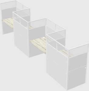 Rectangular cubicles
