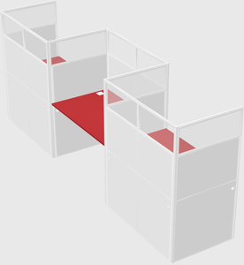 Rectangular cubicles