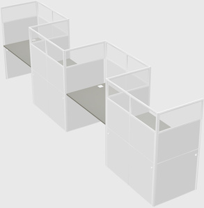 Rectangular cubicles