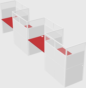Rectangular cubicles