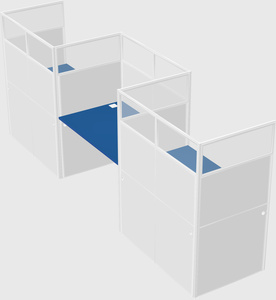 Rectangular cubicles