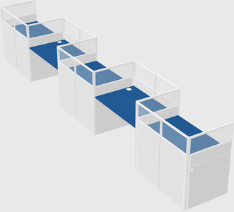 Rectangular cubicles