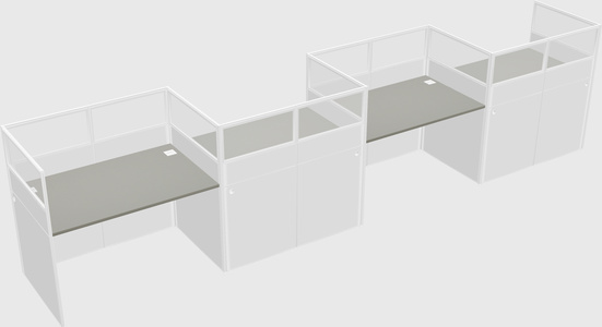 Rectangular cubicles