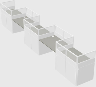 Rectangular cubicles