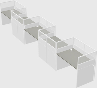 Rectangular cubicles