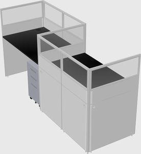 Rectangular cubicles