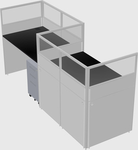 Rectangular cubicles