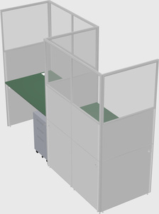 Rectangular cubicles