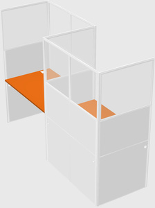 Rectangular cubicles