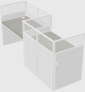 Rectangular cubicles