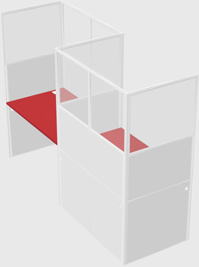 Rectangular cubicles