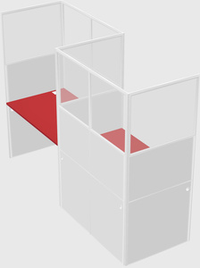 Rectangular cubicles