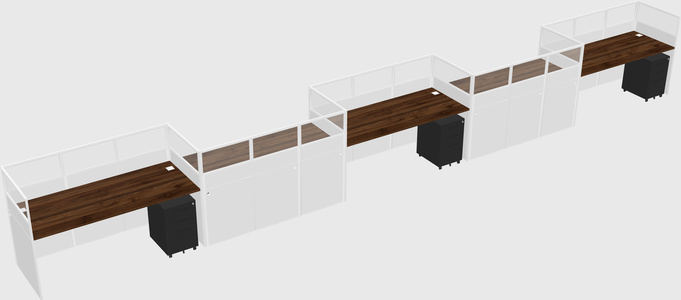 Rectangular cubicles
