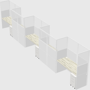 Rectangular cubicles
