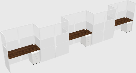 Rectangular cubicles