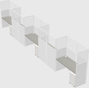 Rectangular cubicles