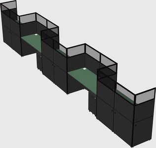 Rectangular cubicles