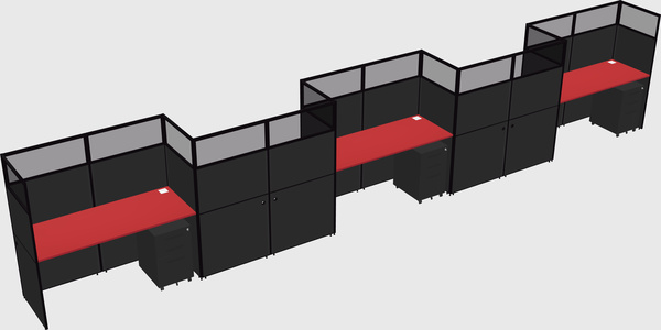 Rectangular cubicles