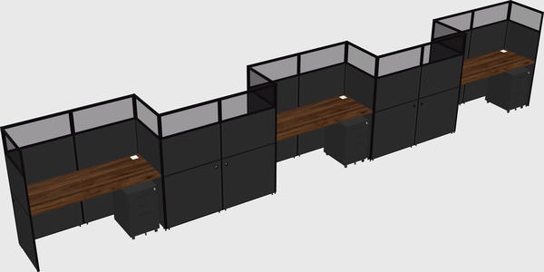 Rectangular cubicles