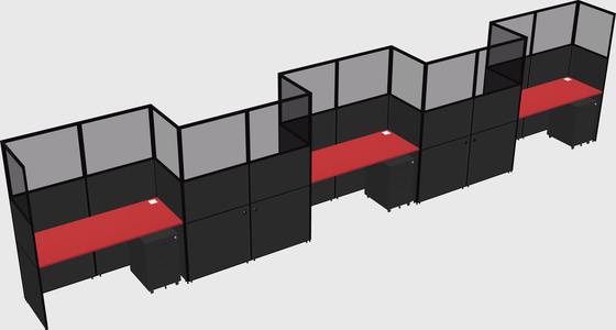 Rectangular cubicles