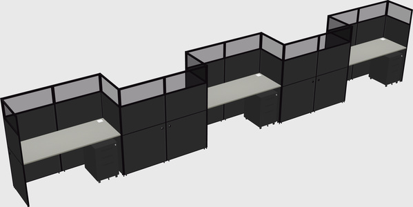 Rectangular cubicles
