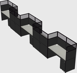 Rectangular cubicles