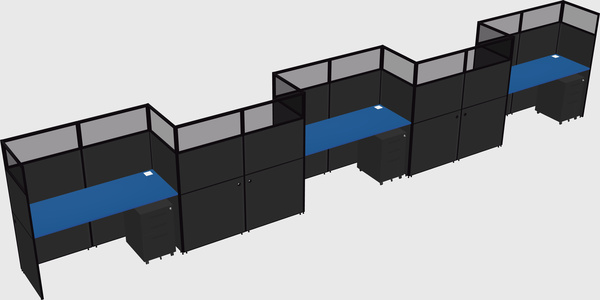 Rectangular cubicles