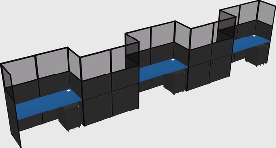 Rectangular cubicles