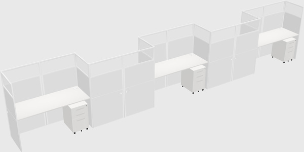 Rectangular cubicles