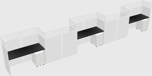 Rectangular cubicles
