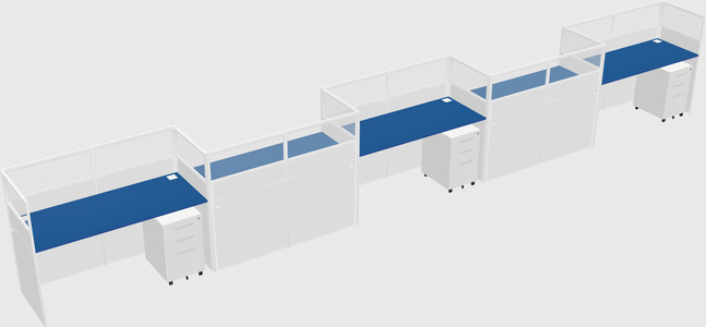 Rectangular cubicles