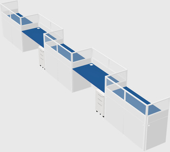 Rectangular cubicles