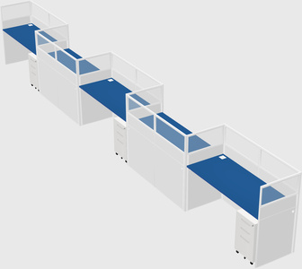 Rectangular cubicles