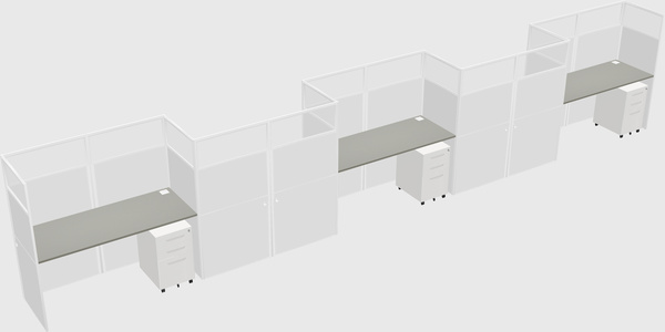 Rectangular cubicles