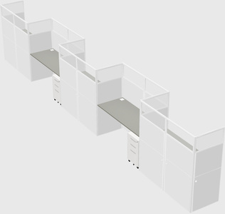 Rectangular cubicles