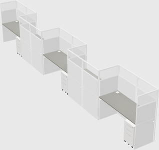 Rectangular cubicles