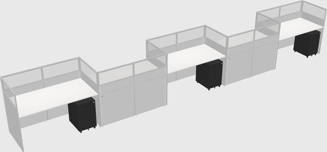 Rectangular cubicles