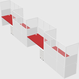 Rectangular cubicles