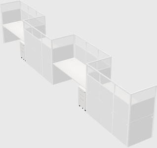 Rectangular cubicles