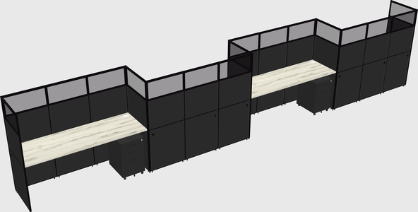 Rectangular cubicles