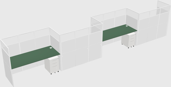 Rectangular cubicles